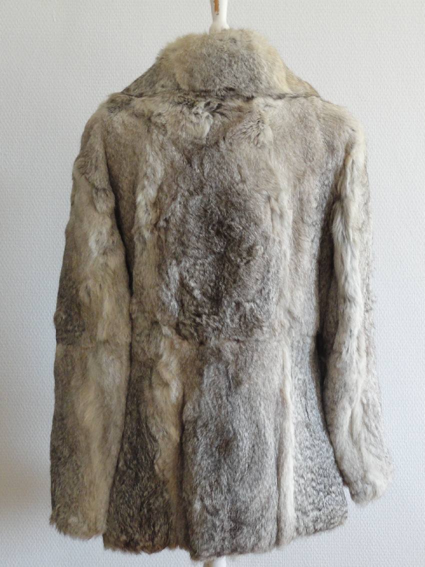 MAX MARA WHITE TAG LAPIN FUR ALPACA SHAWL COLLAR BELTED COAT